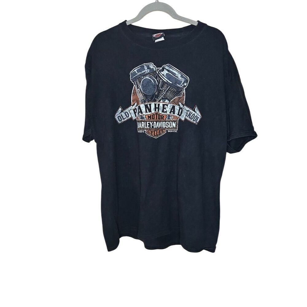 Harley-Davidson Men's XL Black Vintage Graphic T-Shirt Short Sleeve